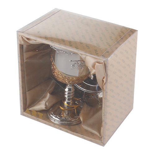 Nickel-Kiddusch-Becher 13 cm, Fassungsvermögen 100 ml