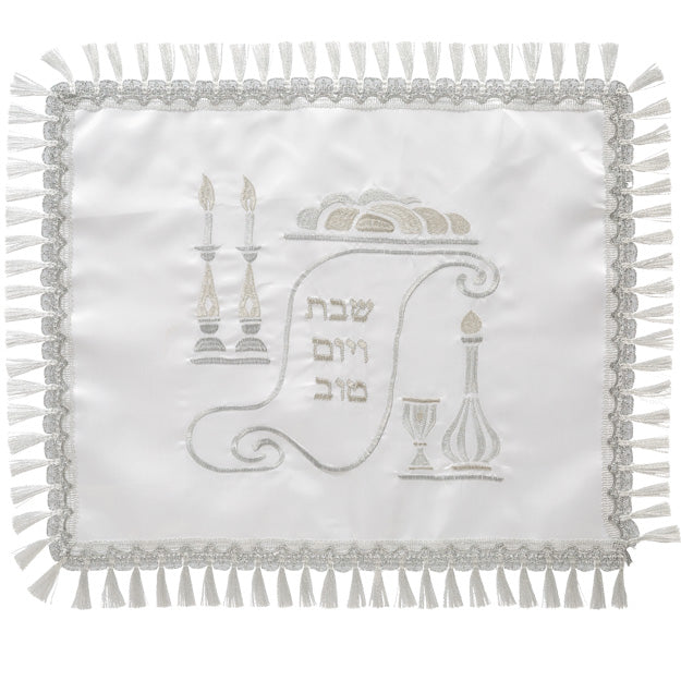 Satin-Challah-Decke mit Stickerei 42 x 52 Zm