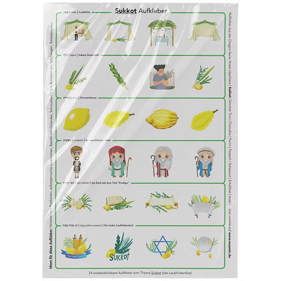 24 Aufkleber für Feiertage (Deutsch)