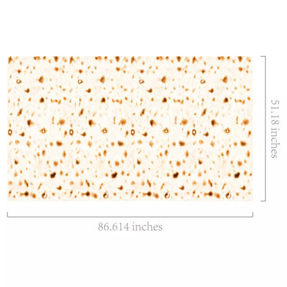 Große Einwegtischdecke aus Kunststoff für Pessachfest „ Matzen“, Wachstuch 130x220 Zm