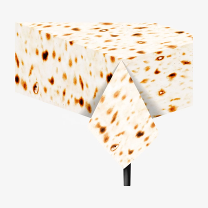 Große Einwegtischdecke aus Kunststoff für Pessachfest „ Matzen“, Wachstuch 130x220 Zm