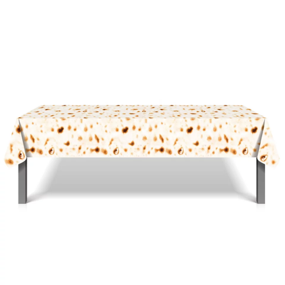 Große Einwegtischdecke aus Kunststoff für Pessachfest „ Matzen“, Wachstuch 130x220 Zm