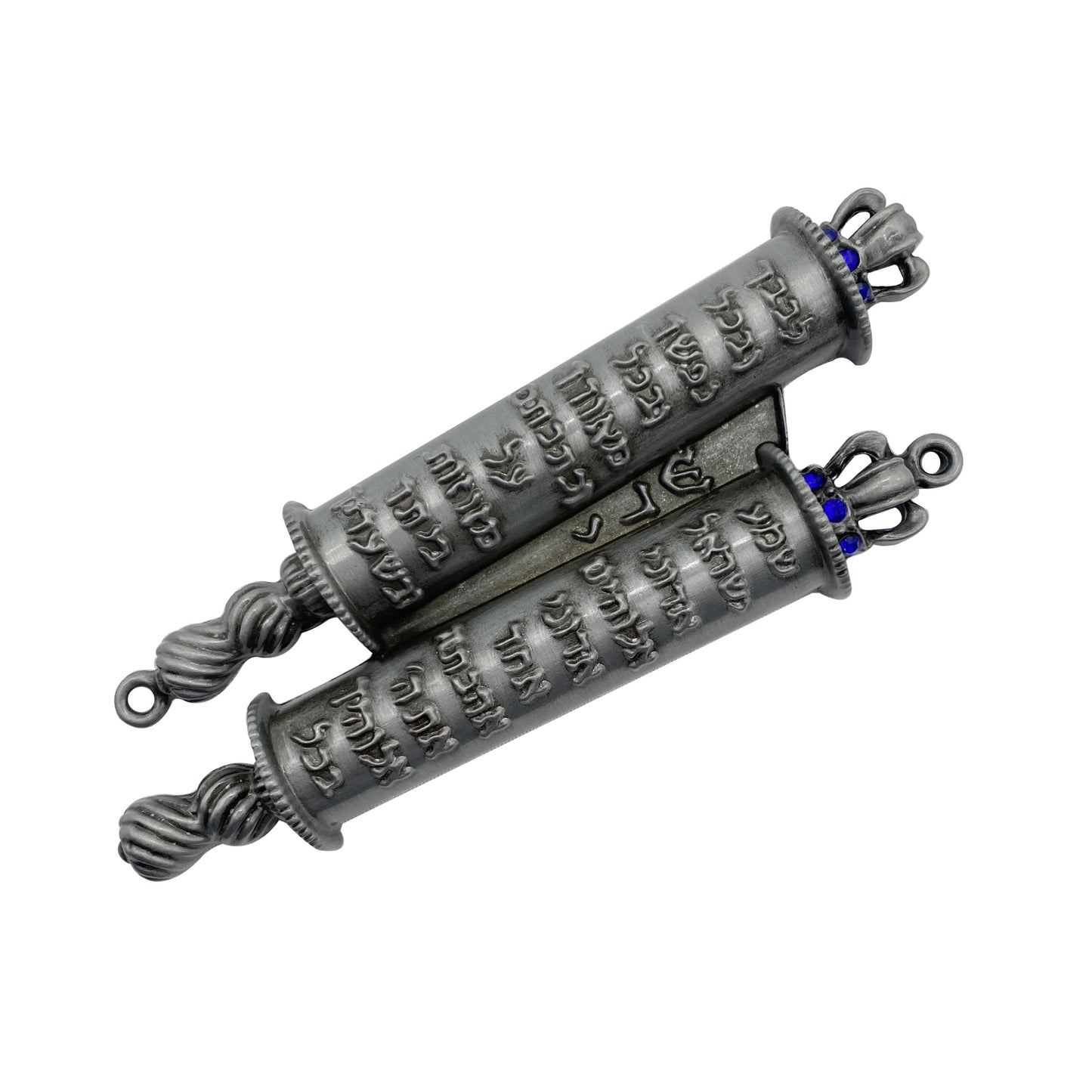 Zweikammer-Torah-Zinn-Mesusa