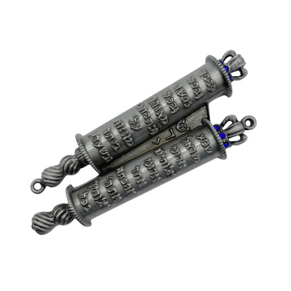 Zweikammer-Torah-Zinn-Mesusa