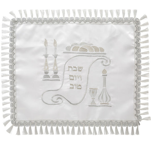 Satin-Challah-Decke mit Stickerei 42 x 52 Zm