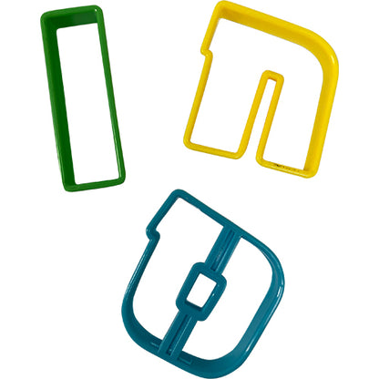 Plastik Aleph- Bet Kuchenausstecher 5 cm