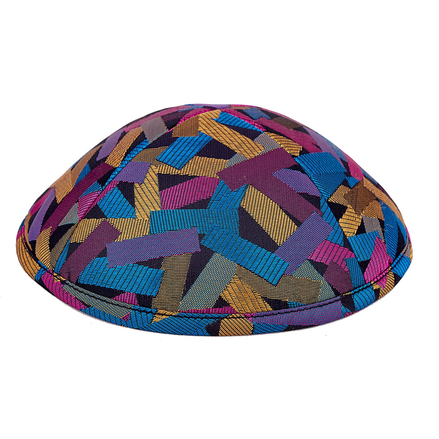 Eine edle Kippa, mit buntem Muster “Freilach” für Erwachsene, ⌀ 15cm.