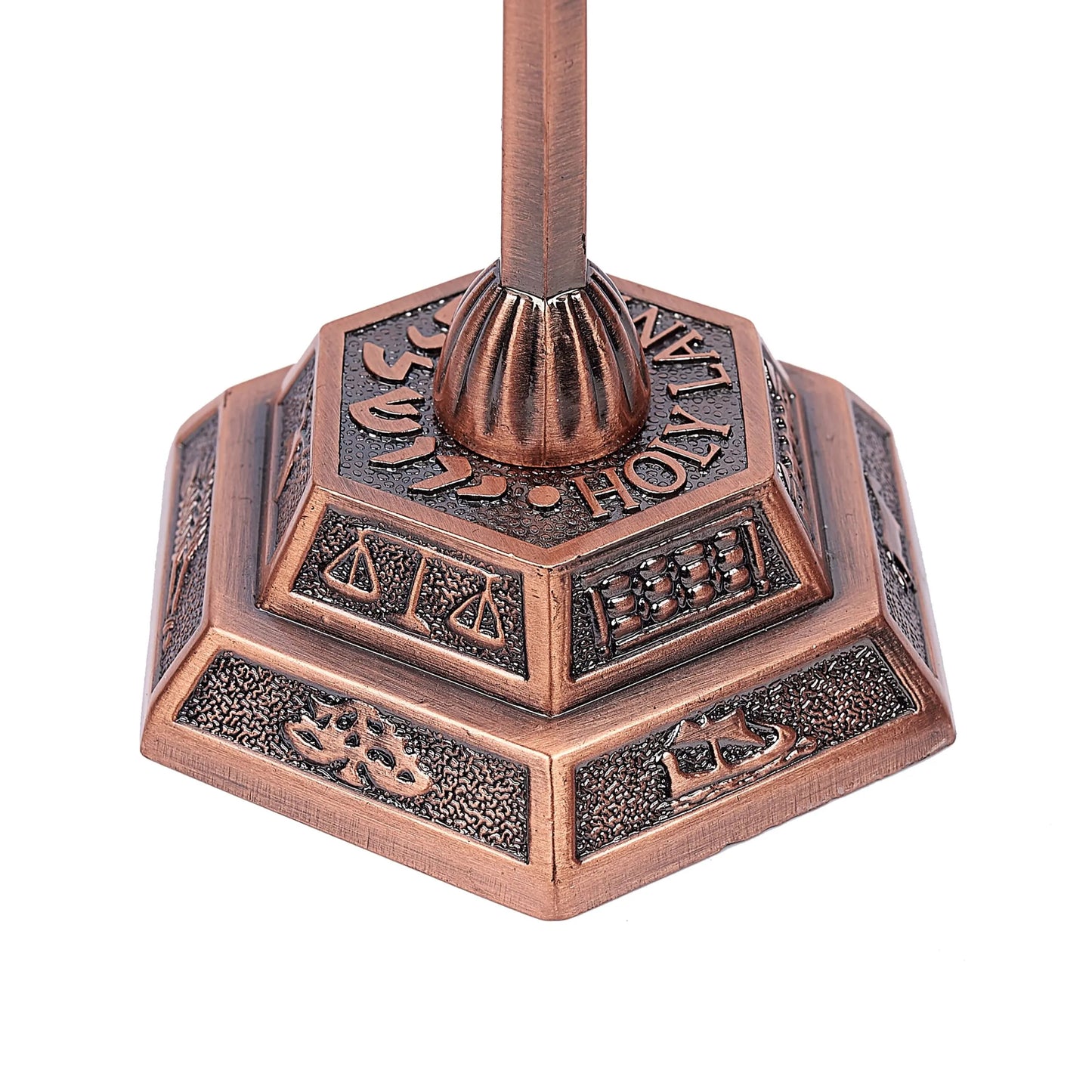 Menora „König Solomon“, 12 Stämme Israels (7-armig, 17 cm x 13 cm)