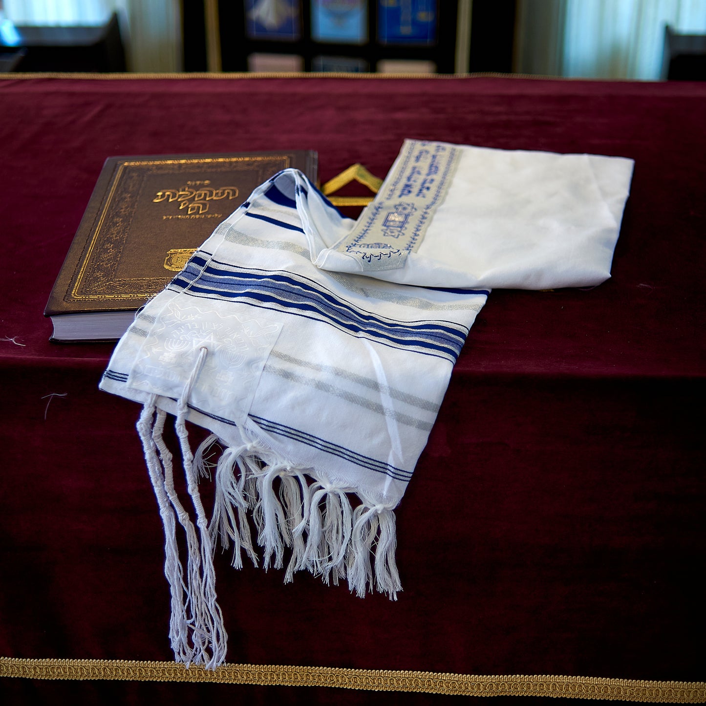 Ein Tallit, zeremonieller jüdischer Gebetsschal "Gold"