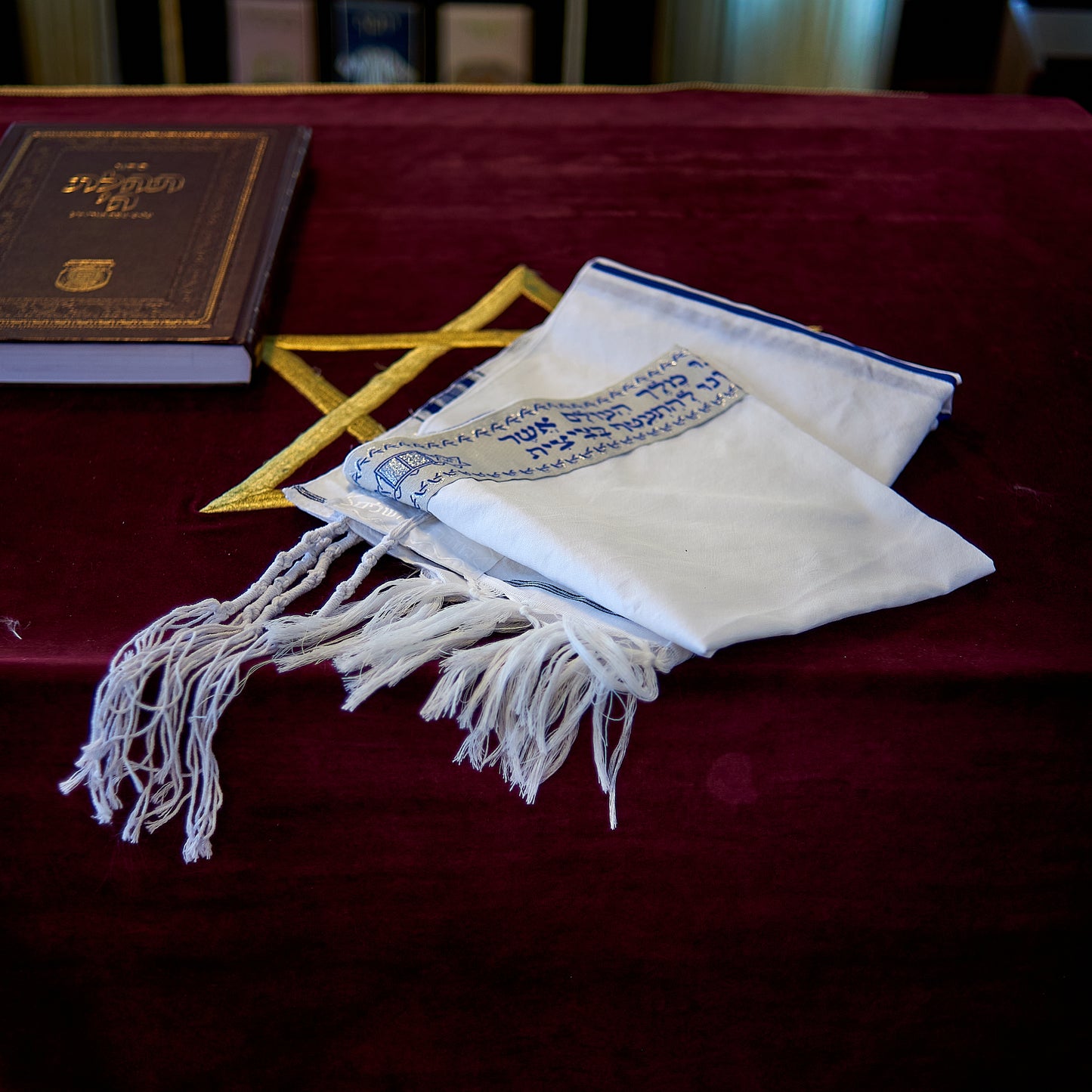 Ein Tallit, zeremonieller jüdischer Gebetsschal "Gold"