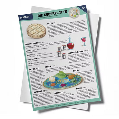 Bambo Pessach- und Matzah-Teller - Blumen