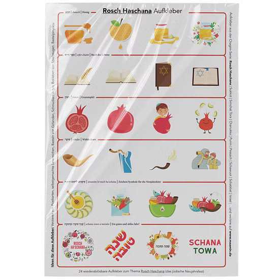 24 Aufkleber für Feiertage (Deutsch)